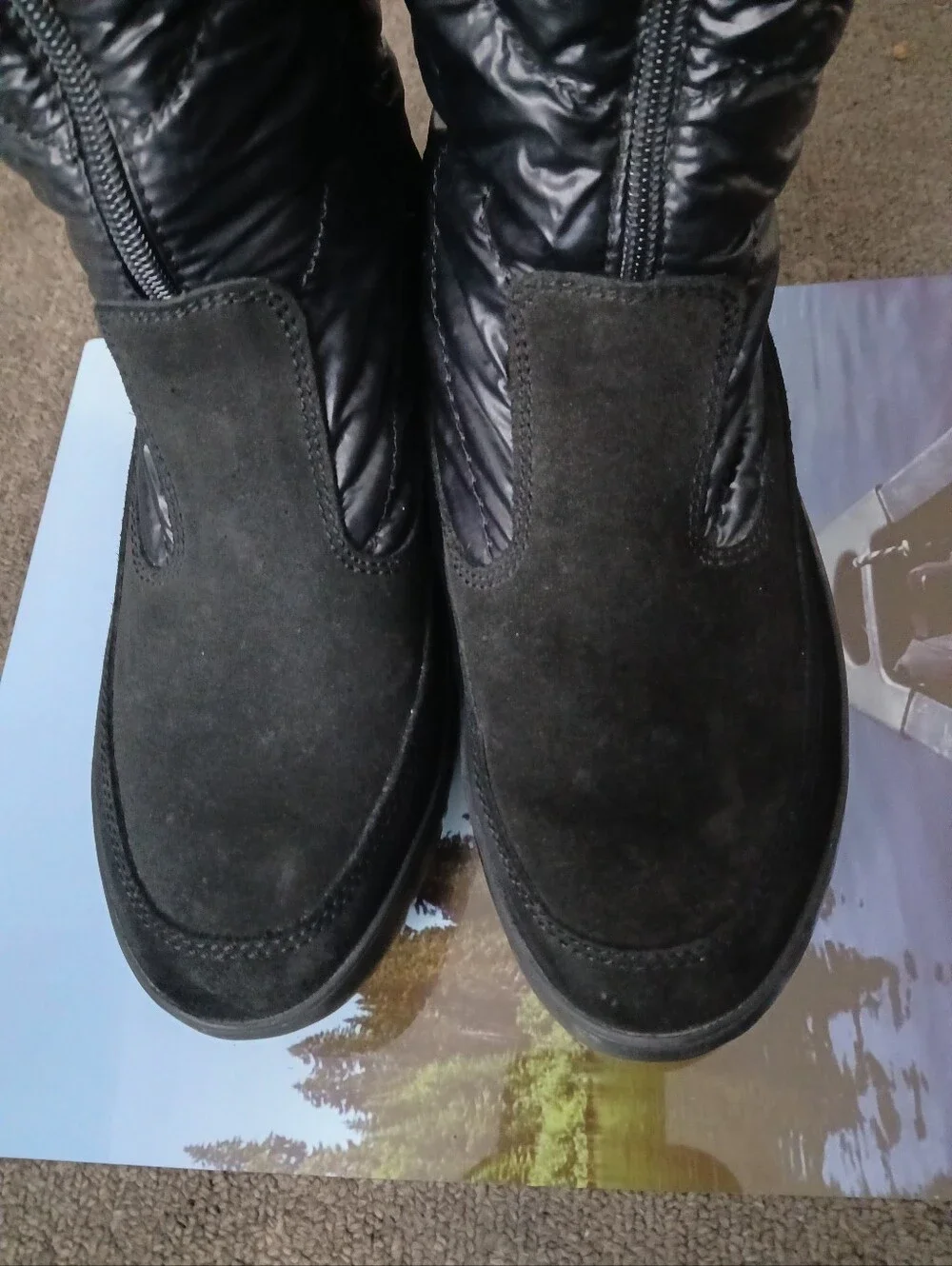 Pajar Women’s Black Winter Fur-Lined Mid-Calf Boots Size EU 40